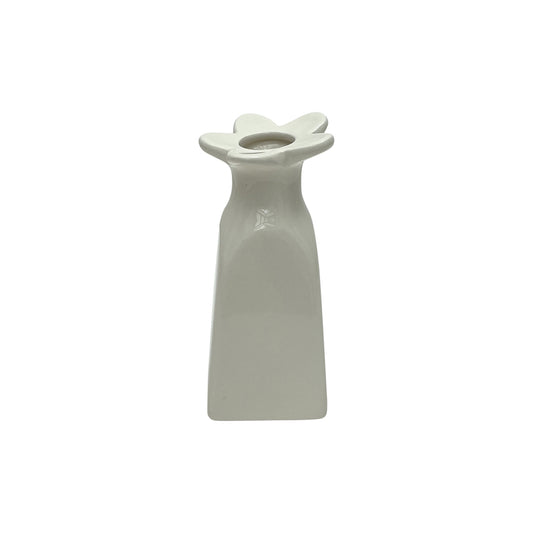 Déco soliflore fleur pm blanc cassé