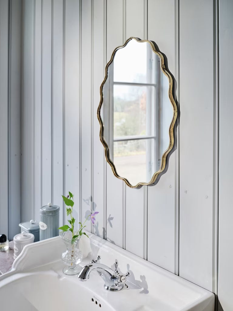 Miroir Jonna petit modèle en laiton antique