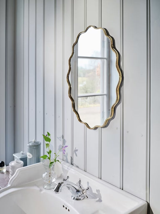 Miroir Jonna petit modèle en laiton antique