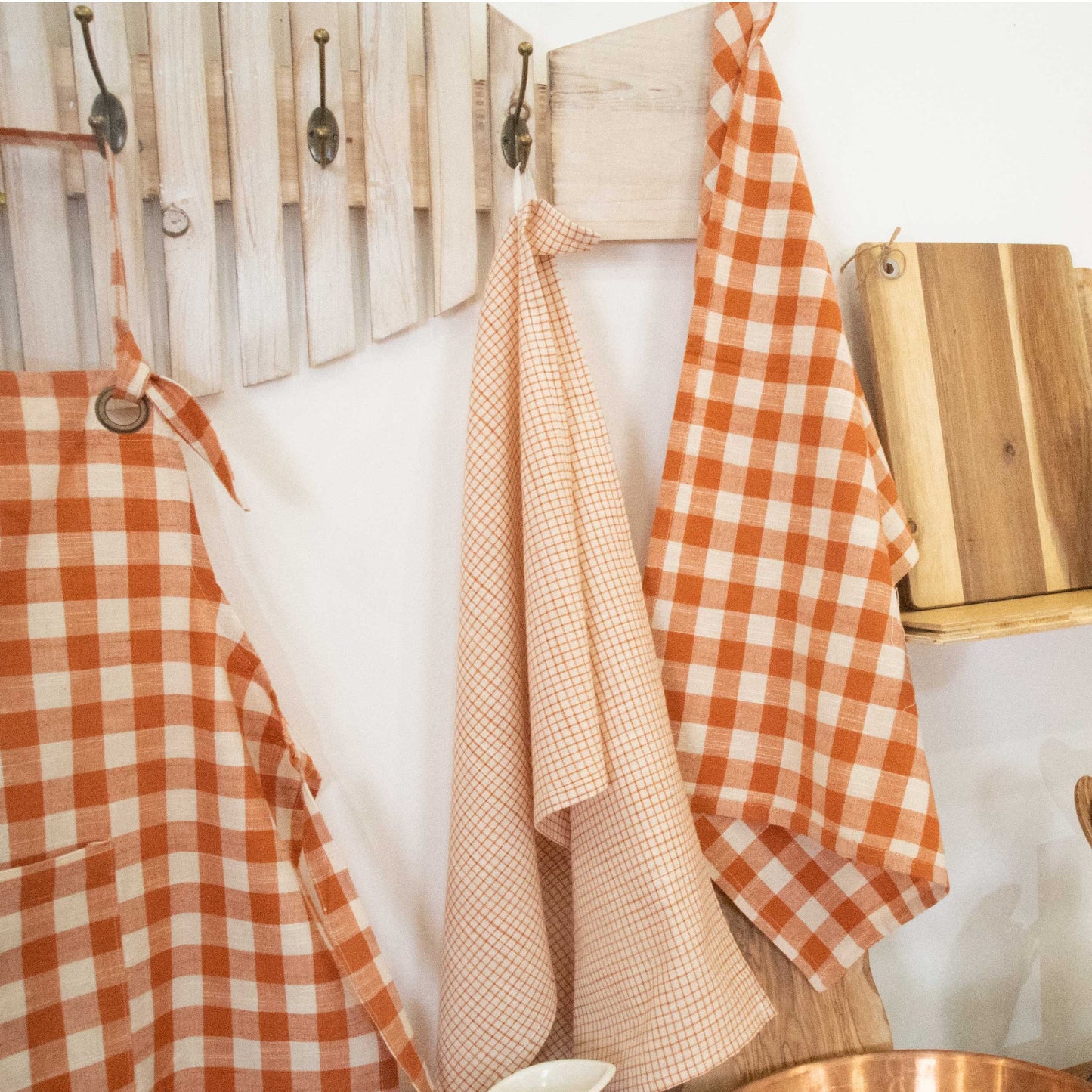 Torchons Carreau camel