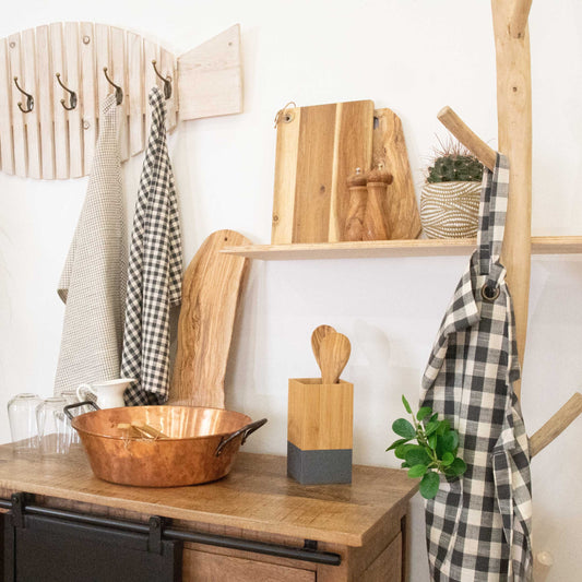 Torchons Carreau kaki