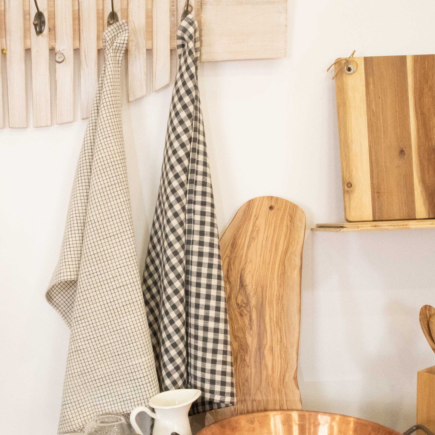 Torchons Carreau kaki