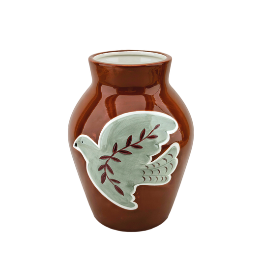 Vase colombe vert clair