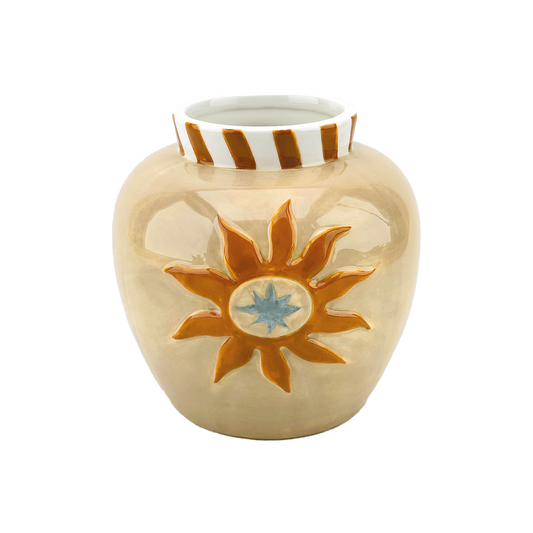 Vase soleil beige