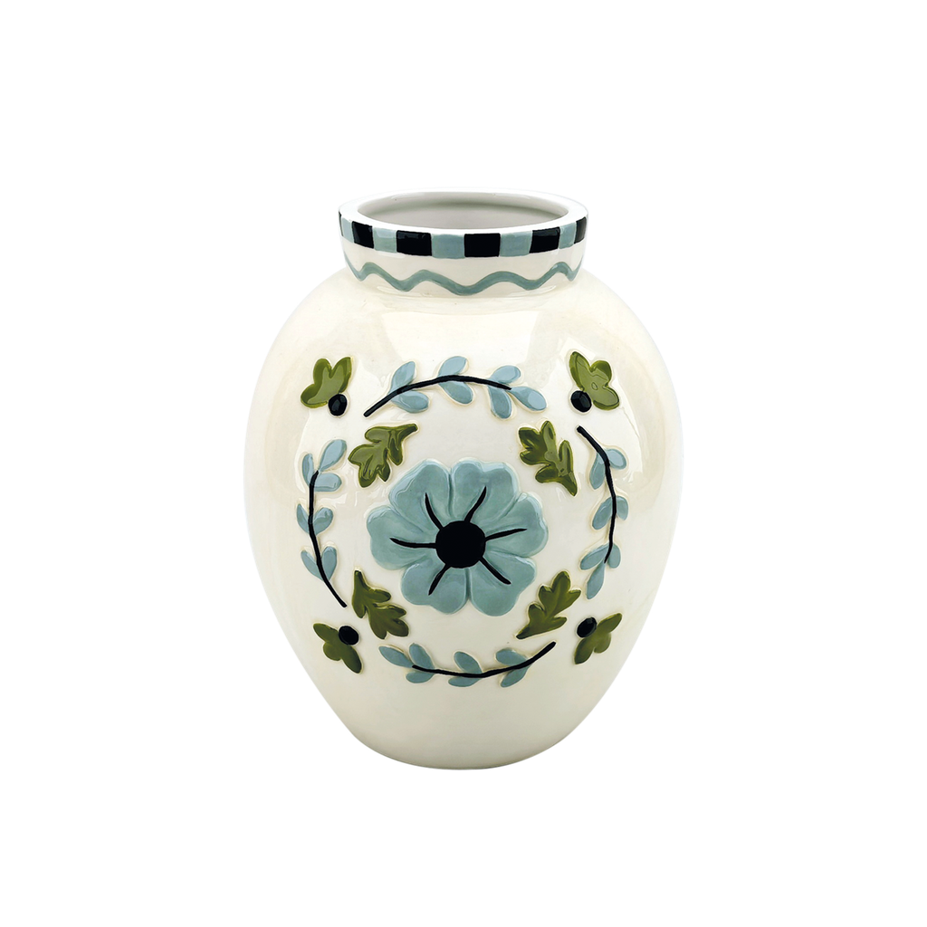 Vase Yoshi bleu