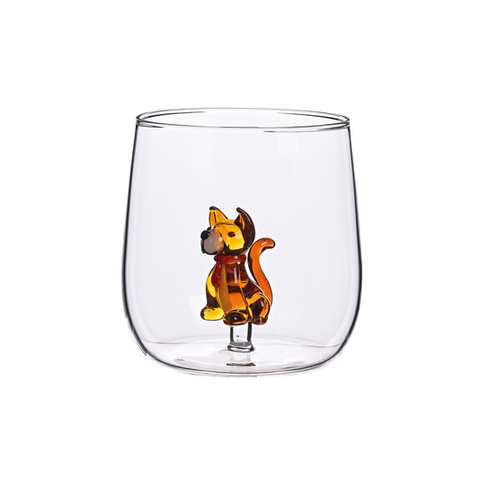 Verre gobelet 3D chien bella